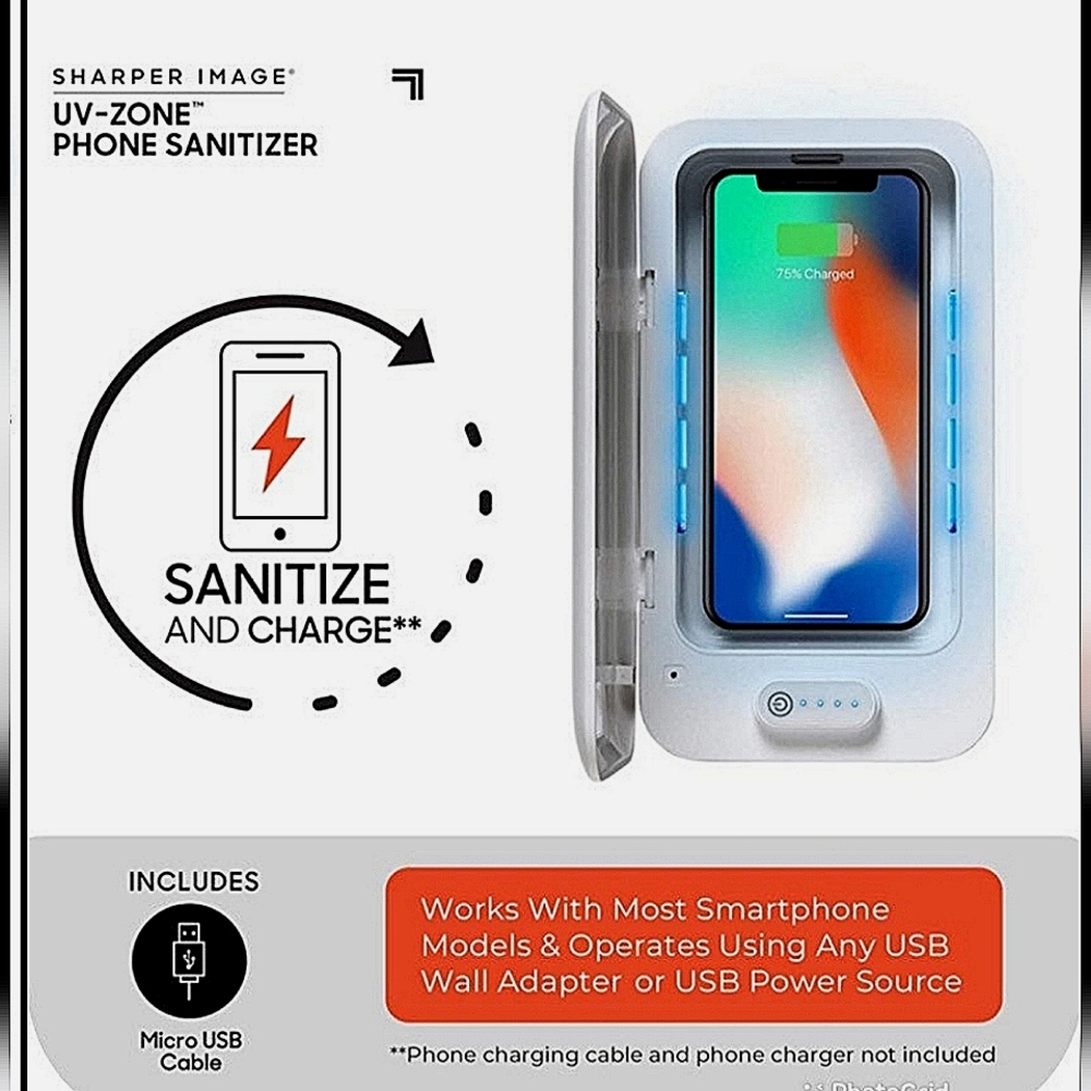 NIB UV Sanitizer Sterilizer Box for ... Phones, Ear Buds,Keys